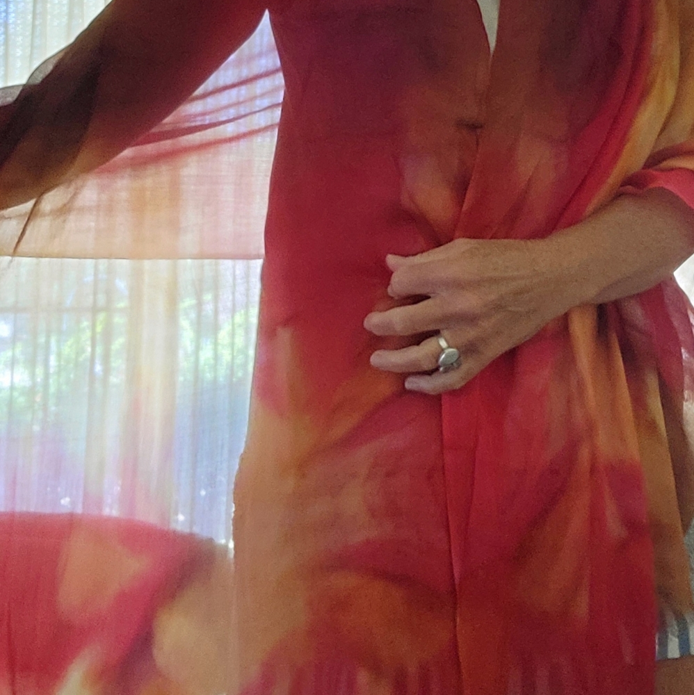 ●💰SOLD! ☆HP!!●Luxury scarf/wrap/shawls wearable art BNWT - Picture 7 of 11